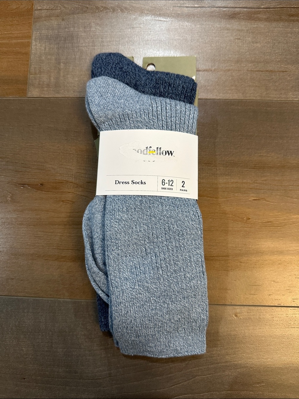 Goodfellow & Co Two-Pack Light Blue and Navy Dress Socks